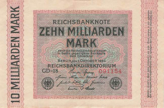 10 Milliarden Mark ro.114a GD